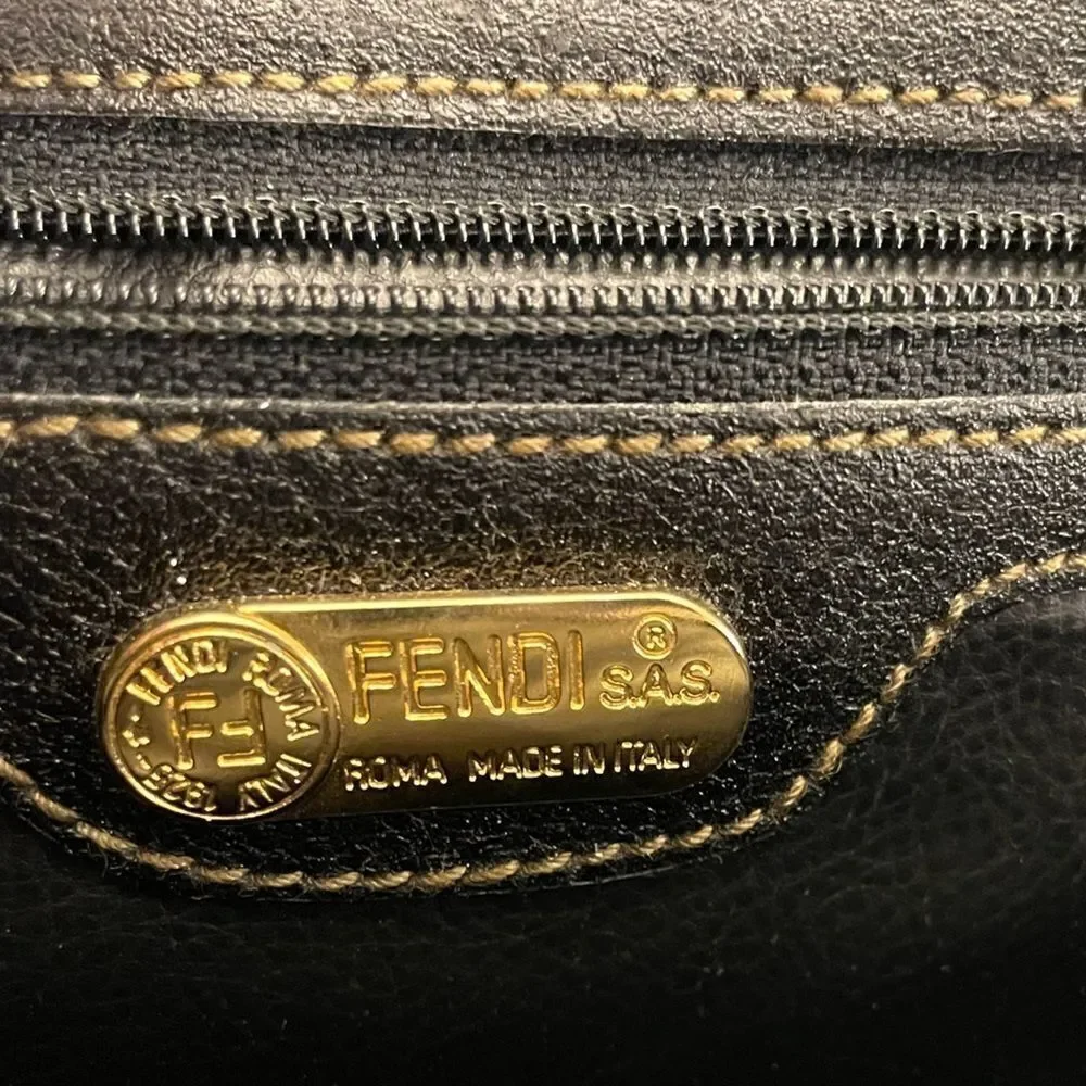 Vintage FENDI PQUIN STRIPED Clutch/Cosmetics Case - Picture 8 of 16